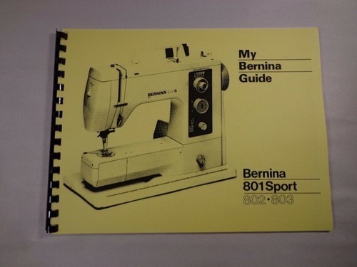 Instruction manual for bernina - manual,