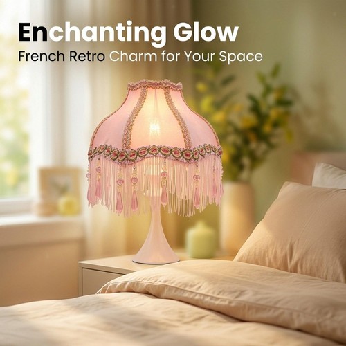 Cloth lampshade table - cloth, lamp