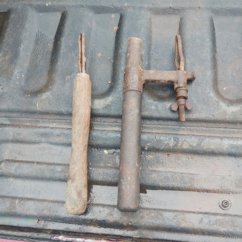 Antique man crosscut - antique,