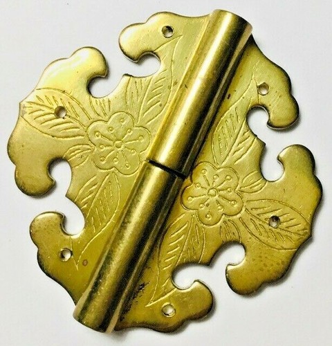 Vintage chinese brass cabinet - chinese,