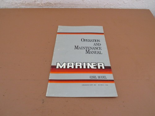 1984 mariner 628rl - 1984, operation