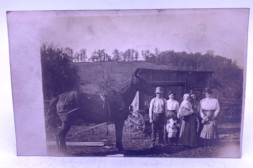 Antique photograph postcard