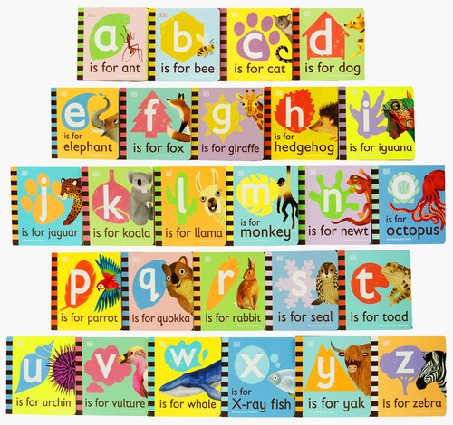 Animal alphabet library boxed - animal, library: