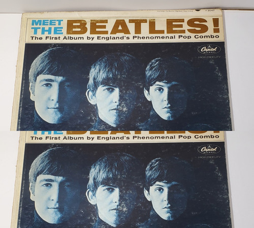 Meet the beatles vinyl record - beatles,
