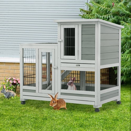 Rabbit hutch with - with, run