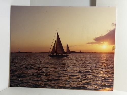 Vintage sailboat sunset - vintage, wall