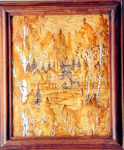 Siberian birch bark - birch, art
