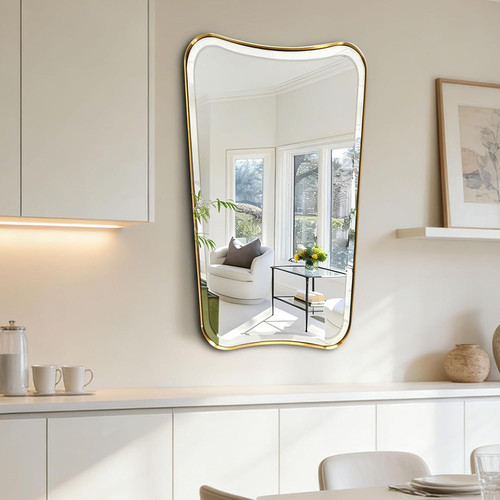 Brushed gold beveled - brushed,