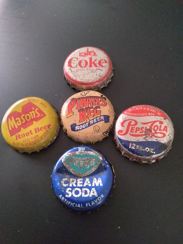 Vintage bottle caps pepsi - bottle,