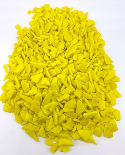 Cultured yellow sea glass mega - glass,