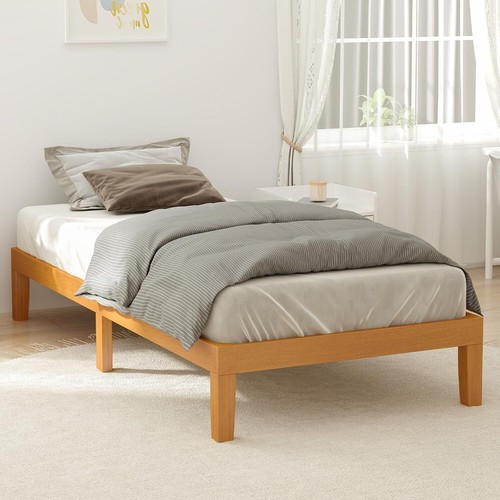 Twin size wood bed - size, 12in