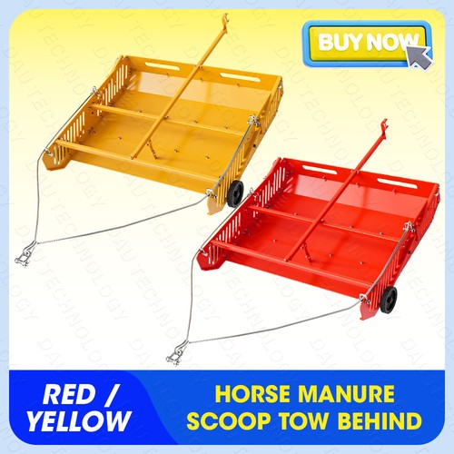Horse manure scoop tow behind - tow,