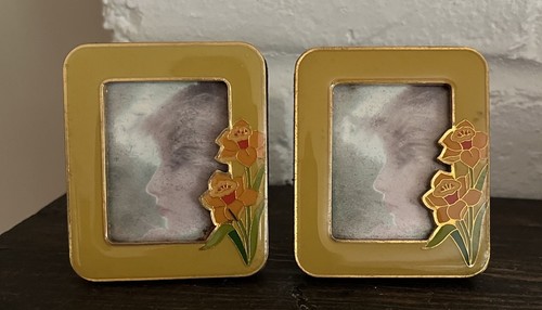 Vintage enameled yellow - 2,
