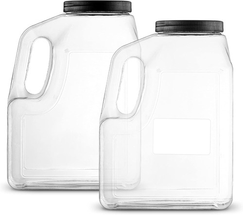 Wide mouth gallon jugs clear - wide,