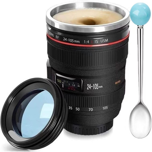 Camera lens coffee mug - camera,