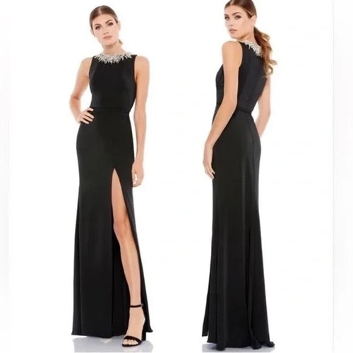 Mac duggal black rhinestone - duggal,