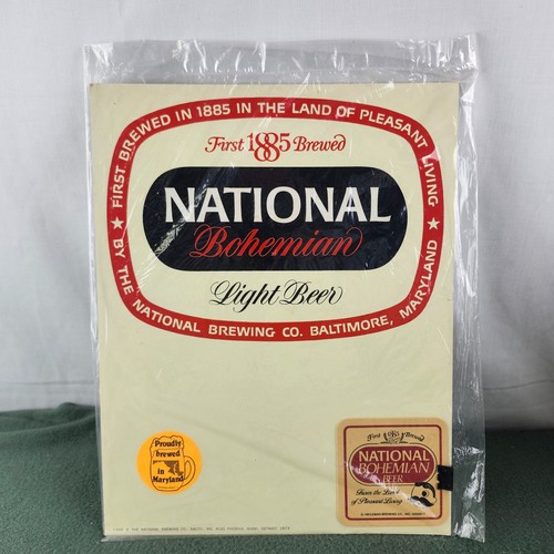 Vtg national bohemian beer - national,