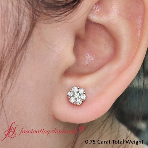 Ctw round cut lab - 3/4, created