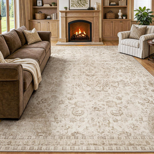 8x10 washable beige neutral - washable,