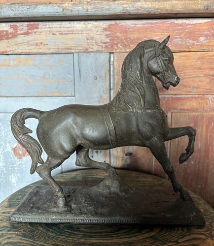 Vintage bronze warrior horse - vintage, bronze?