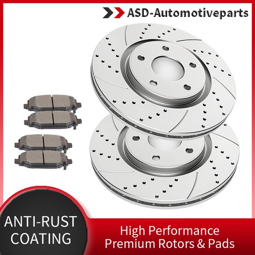 Front drilled disc - drilled, rotors