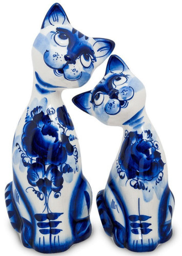 Set gzhel porcelain - 2], cat