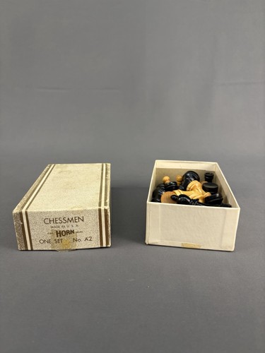 Vintage horn chessmen - horn,