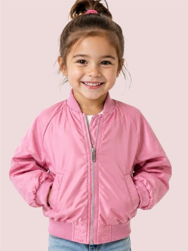 Girls pink padded - h&m,