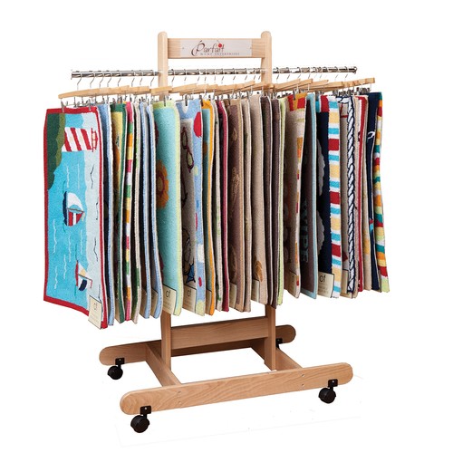 Rug display rack - rug,