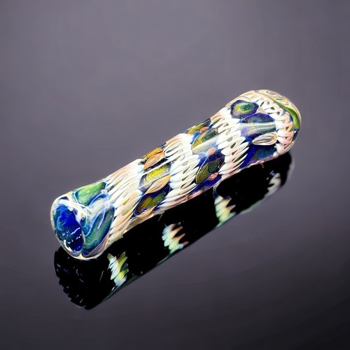 Thick unique chillum glass - unique,