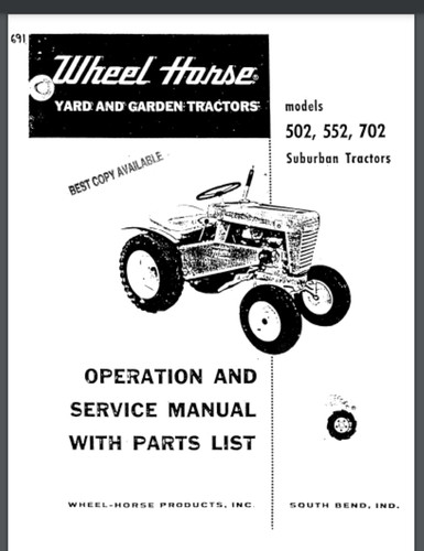 Wheel horse 502 552 - horse,