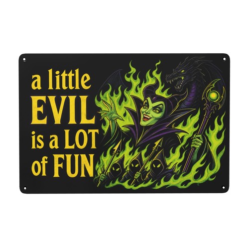 Evil fun theme 8x12 inch - evil,