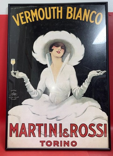 Vintage framed poster vermouth - vintage,
