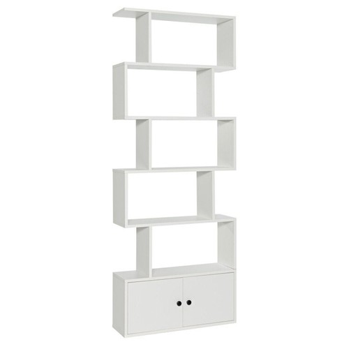 Tier shelf bookcase open - 6-tier,