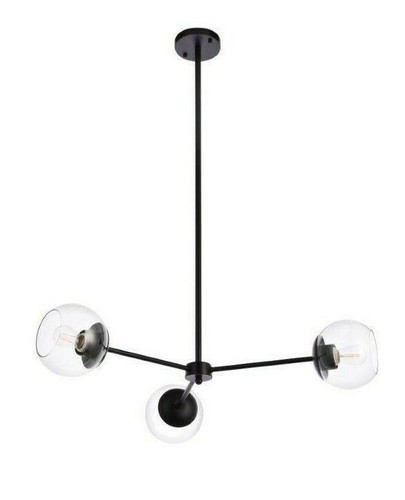 Chandelier pendant black - pendant,