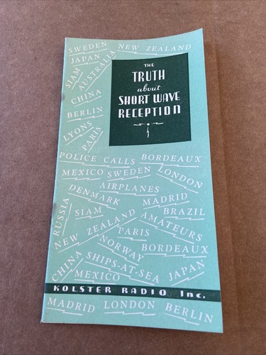 Vintage kolster radio inc - kolster,