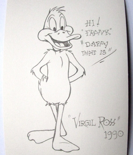 Virgil ross signed - virgil, daffy