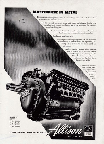 1943 allison aircraft engine - 1943,