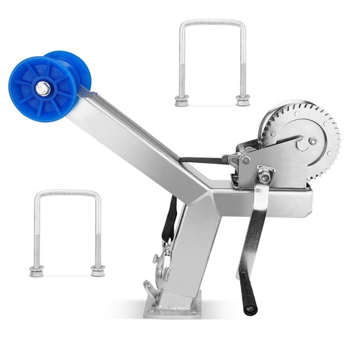 Adjustable boat trailer - boat, winch