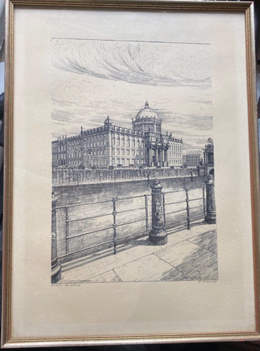 Charcoal drawing signed - drawing,