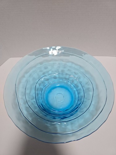 Vintage blue decorative glass - decorative,