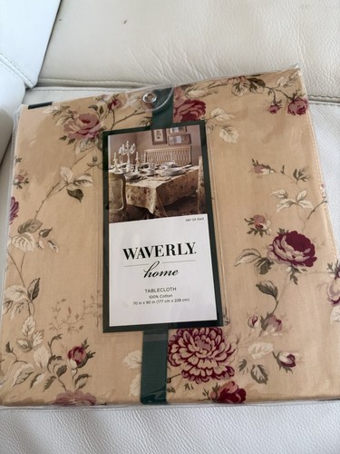 Waverly sonata rose tablecloth - rose,