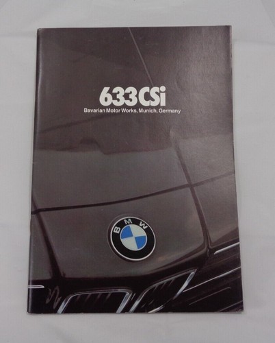 Bmw 1981 633 csi - csi, brochure
