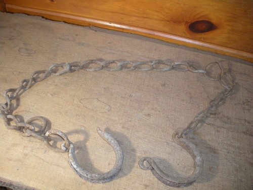 Vintage butcher scalding chain - vintage,