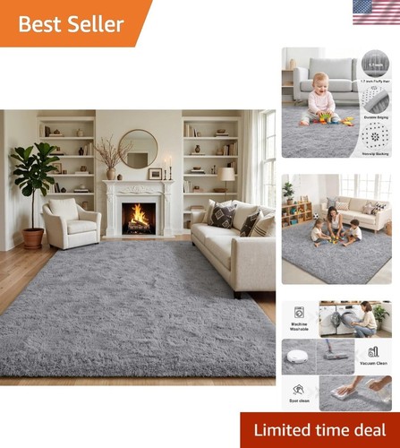 Elegant 4x6 grey area rug - 4x6,