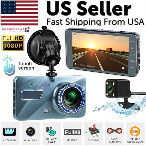 Touch screen dash cam 1080p - screen,