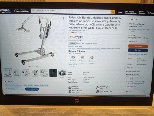 Electric patient lift - electric,