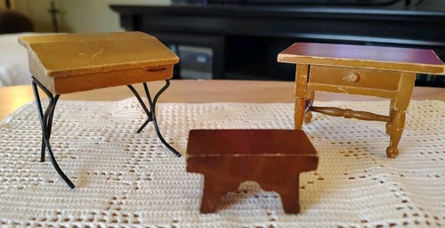 Vintage wooden doll furniture - vintage,