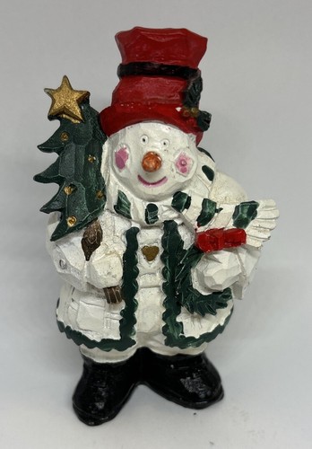 Resin snowman tree wreath coat - snowman,