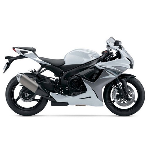White grey injection fairings - white,